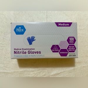 MedPride Nitrile Gloves Medium Size Medium